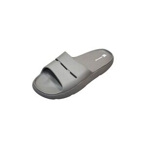All in Motion Mens Archie Recovery Slide Sandals Gray Contoured Footbed Slip On